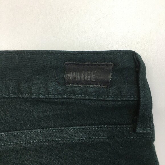 PAIGE Premium Midnight Green Wash 5 Pocket Verdugo Ultra Skinny Slim Fit Jeans - Picture 11 of 12